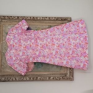 Vintage 60's 70's floral short sleeve dress